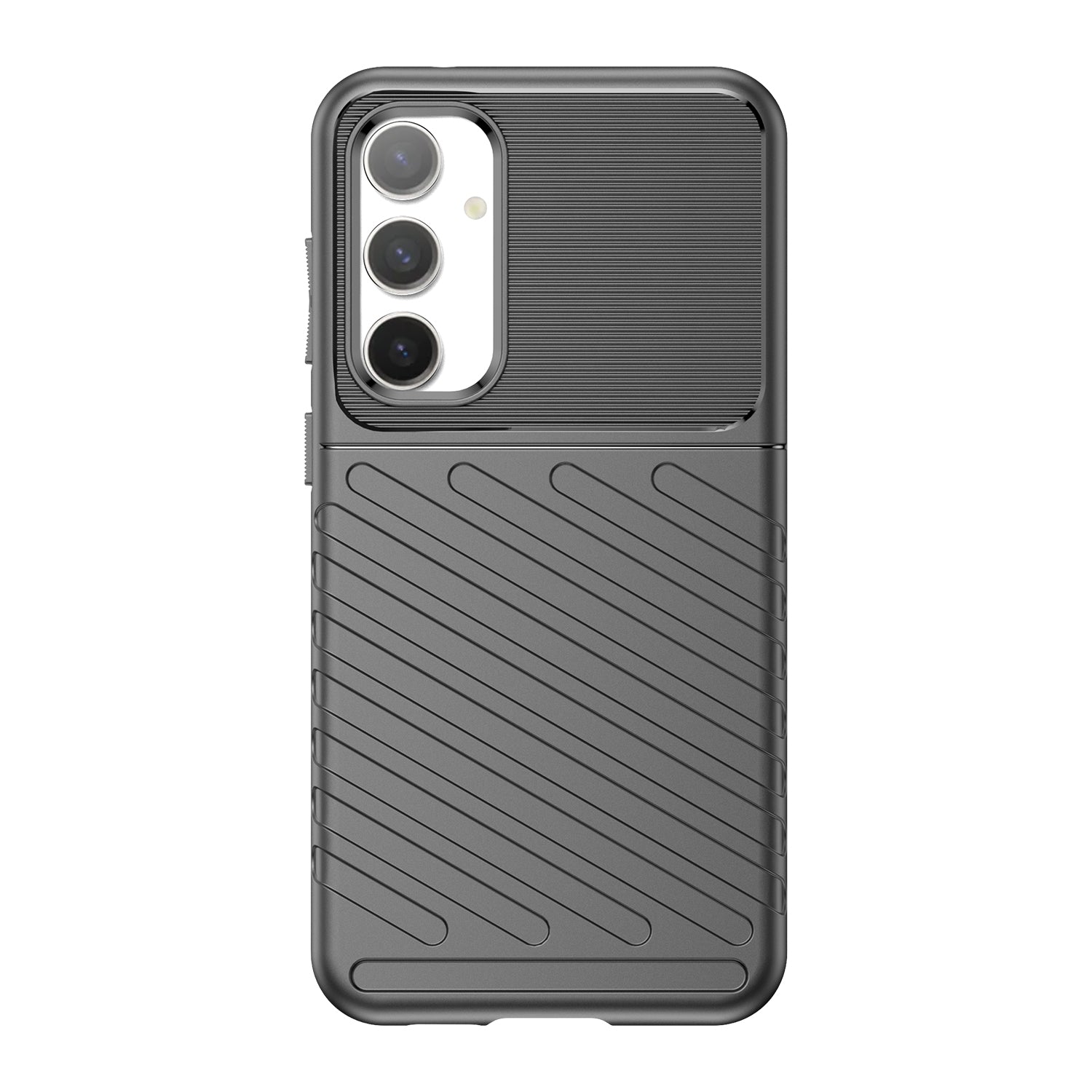 Thicken TPU Phone Case for Samsung Galaxy S23 FE Thunder Series Twill Texture Protective Cover Thicken TPU Phone Case for Samsung Galaxy S23 FE Thunder Series Twill Texture Protective Cover